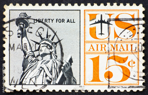 Postage stamp USA 1959 Statue of Liberty
