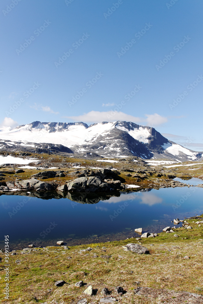 Norwegian mountains in summer.
