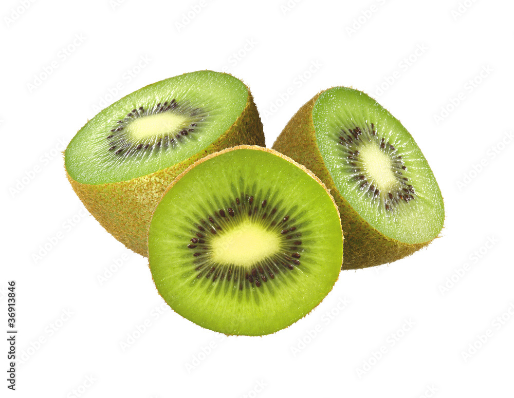 Fototapeta premium fresh kiwi isolated on white