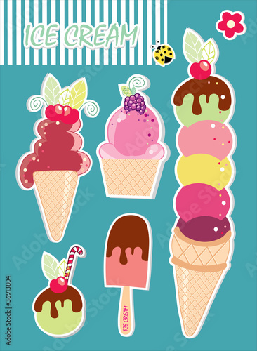 Summer collections ice cream
