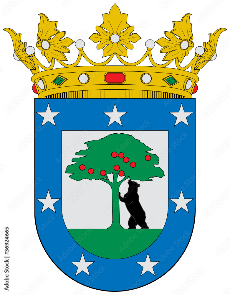 Naklejka premium Emblem of Madrid