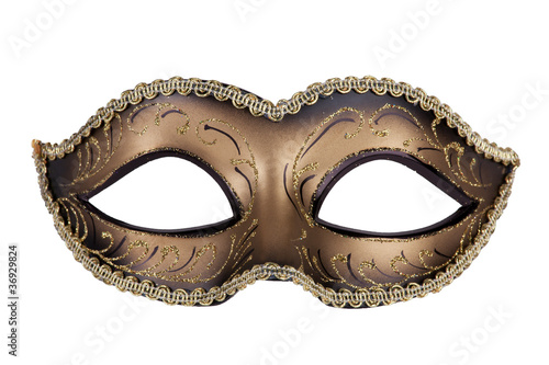 Decorative carnival mask black and gold © dimedrol68