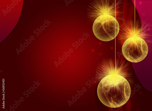 Christmas ornaments yellow