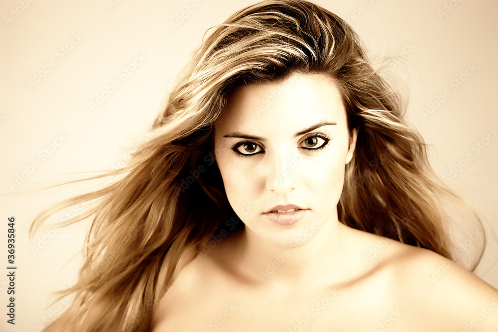 Naklejka premium Beautiful woman