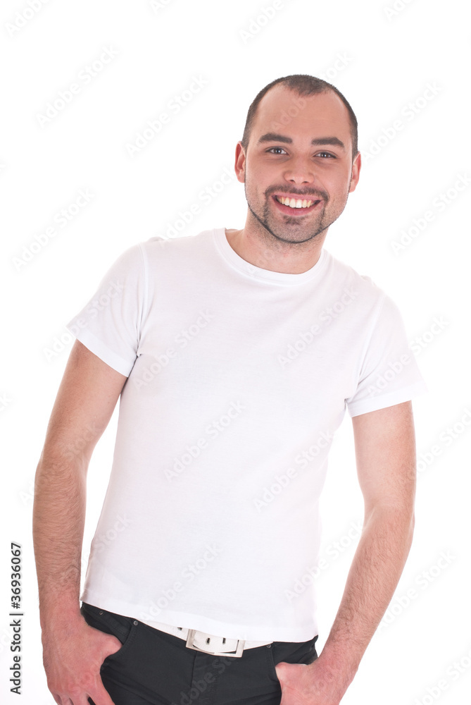 Portrait of the young happy smiling man Portrait of the young happy smiling man