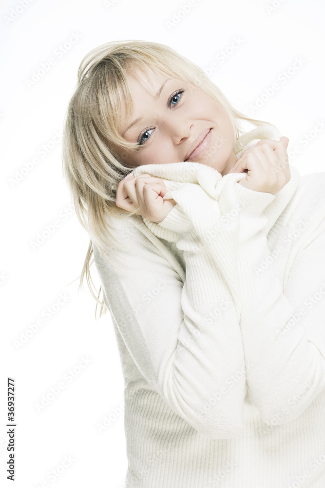 beautiful girl with perfect skin, blond hair and blue eyes beautiful girl with perfect skin, blond hair and blue eyes