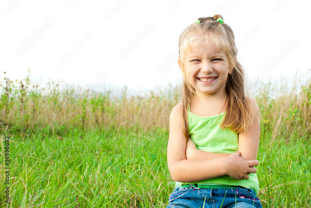 Fototapeta premium portrait of little girl