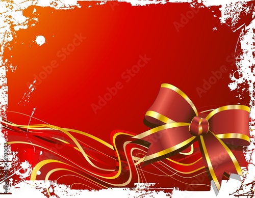 Natale Fiocco Sfondo-Grunge Christmas Background-Vector