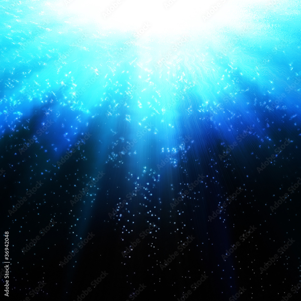 Blue ocean waves Stock Illustration | Adobe Stock