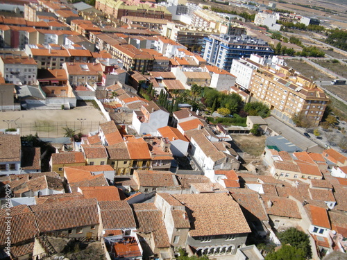 panoramica del pueblo de almansa photo