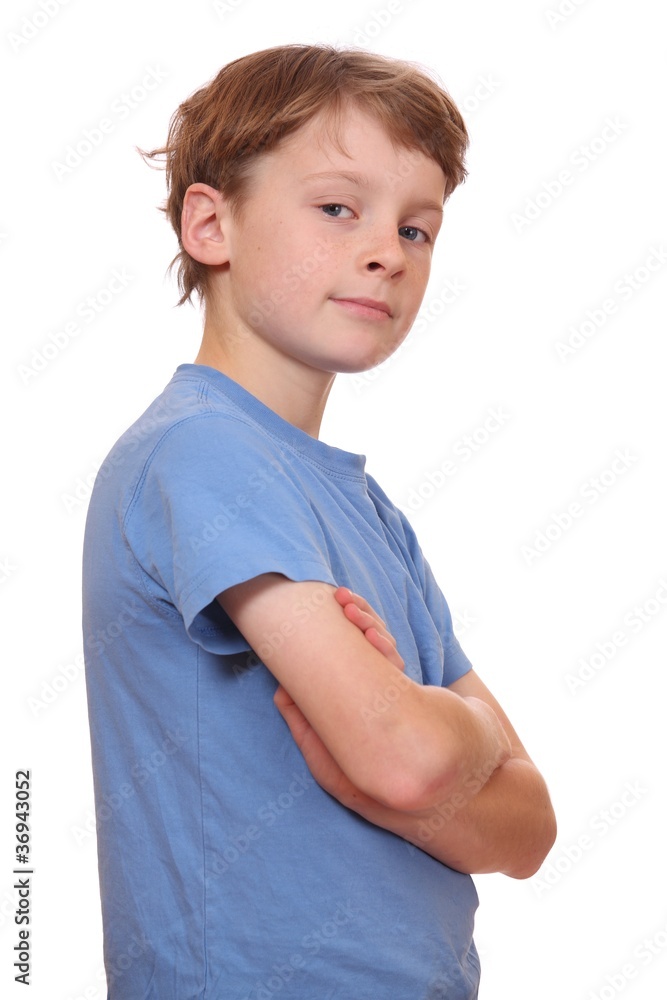 Selbstbewusster Junge Selbstbewusster Junge