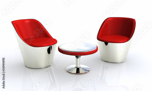 Red Style Clubchairs photo
