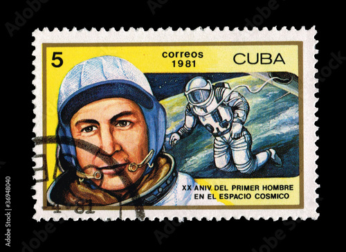 CUBA, XX ANIV DEL PRIMER HOMBRE EN EL ESPACIO COSMICO,  1981