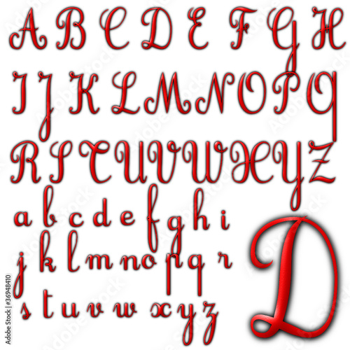 abc alphabet background cursive design