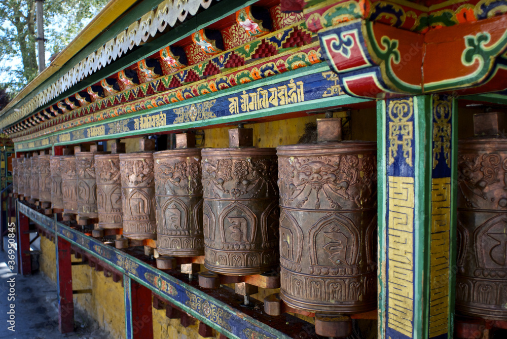 Prayer Wheels - Potala Palace Prayer Wheels - Potala Palace