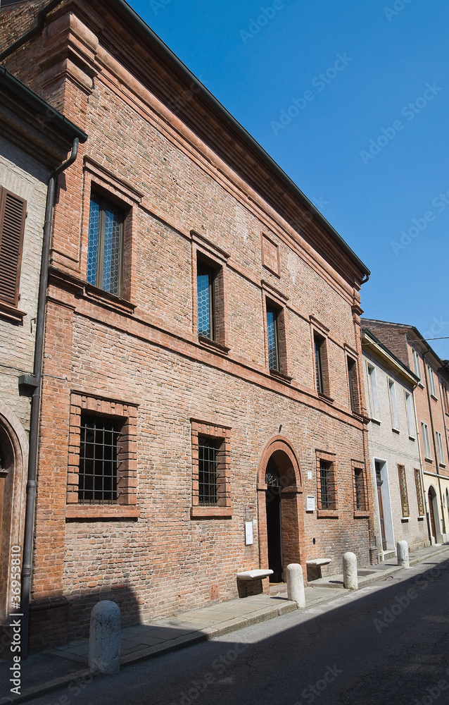 House of Ludovico Ariosto. Ferrara. Emilia-Romagna. Italy.