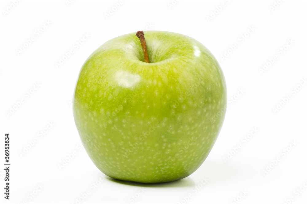 Green apple, isolated on white. Objects with Clipping Paths. Green apple, isolated on white. Objects with Clipping Paths.