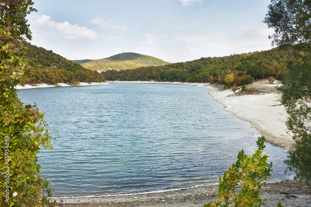Fototapeta premium Picturesque Lake Sukko in southern Russia