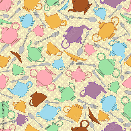 Tea party seamless