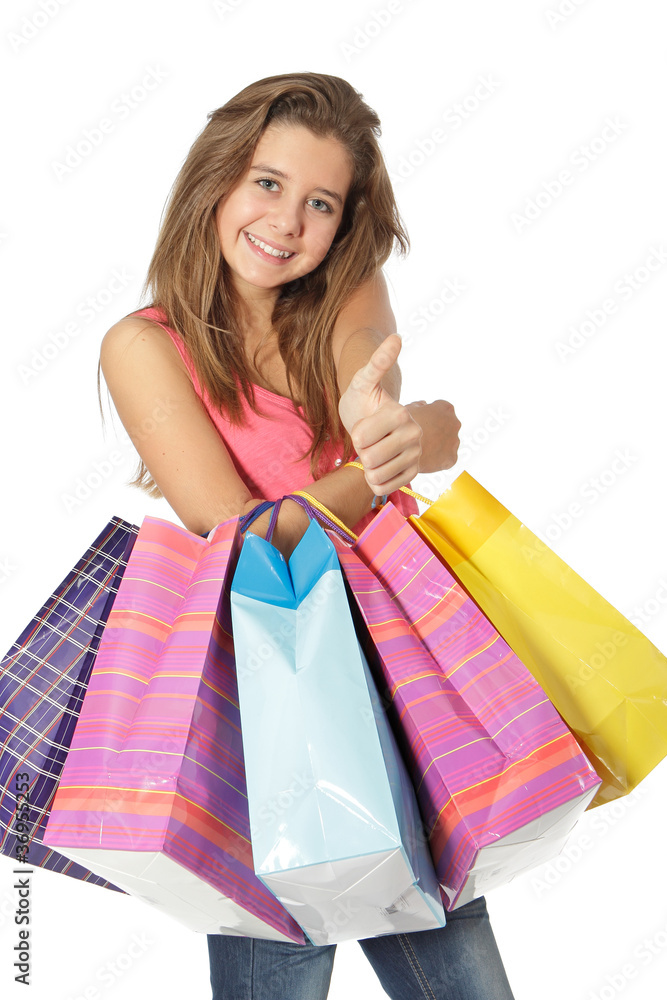 Adolescente OK pour le shopping Adolescente OK pour le shopping