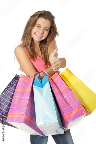 Adolescente OK pour le shopping