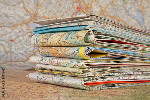 various travel maps