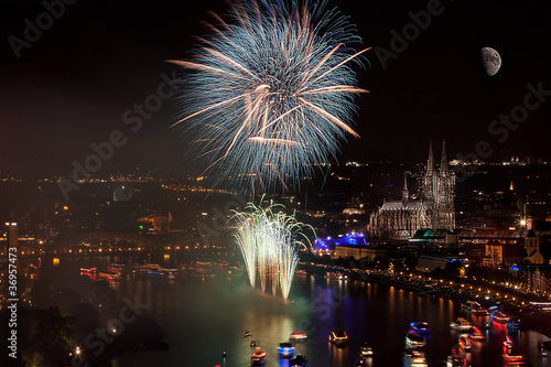 Sticker Silvesterfeuerwerk