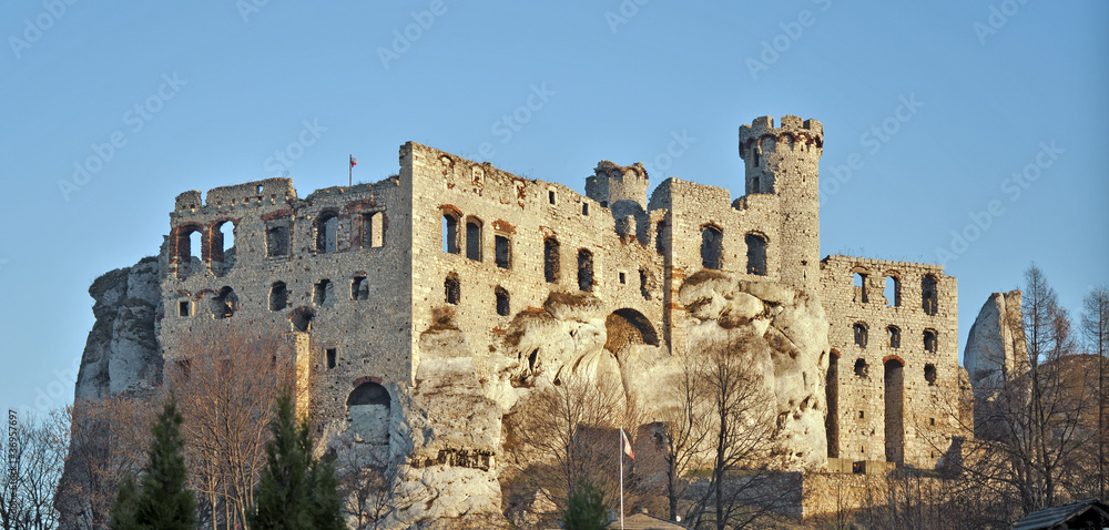 Castle ruins in Ogrodzieniec, Poland