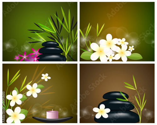 Set behind the spa still life