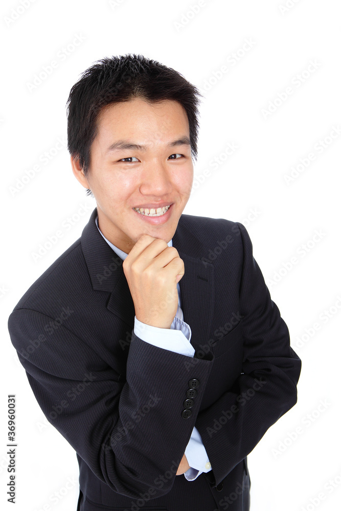 Young business man with confident smile Young business man with confident smile