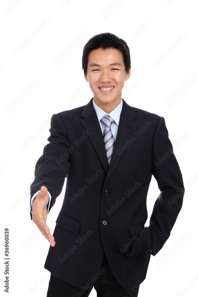 Young Business man handshake Young Business man handshake