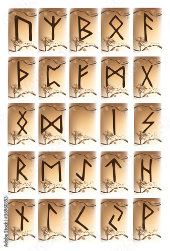 Rune set of characters