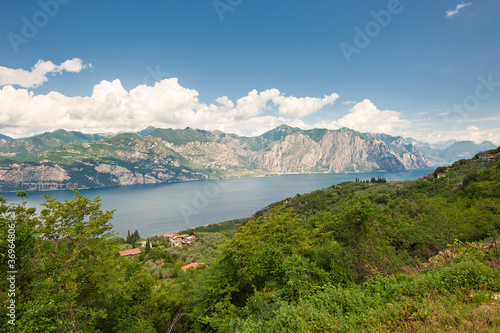 Panoramic view of Lake Garda, Italy © javarman
