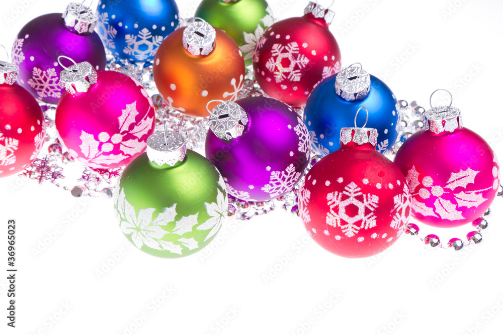christmas balls with snowflake symbols christmas balls with snowflake symbols