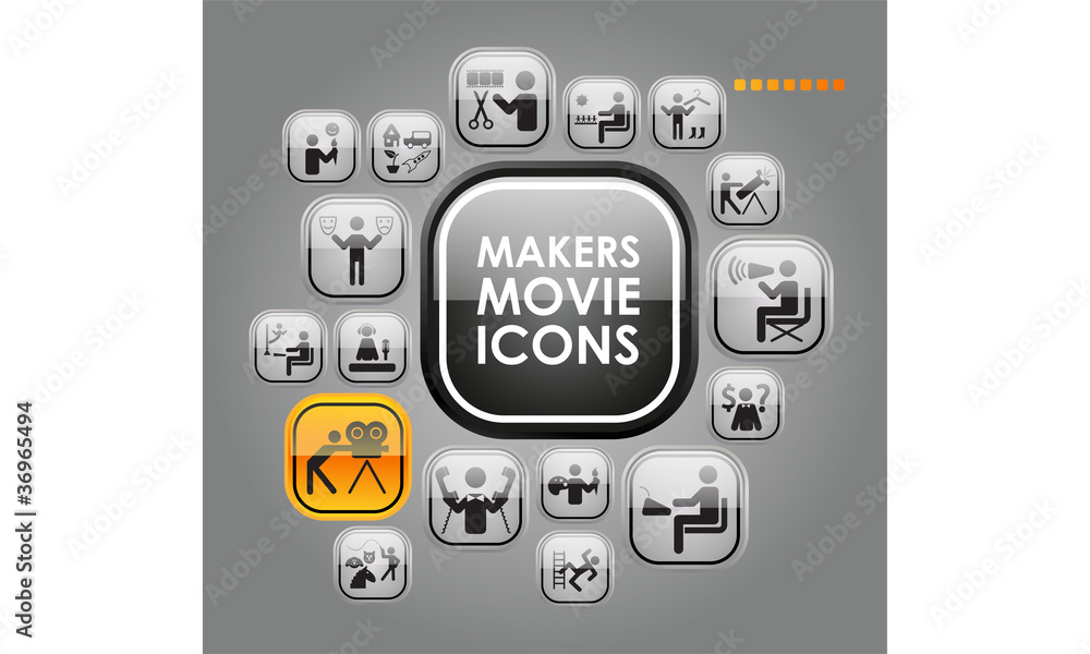 Maker movie icons Maker movie icons