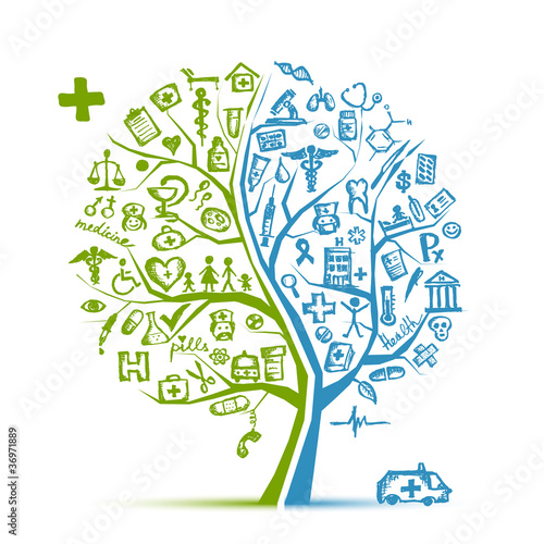 Medical tree concept for your design