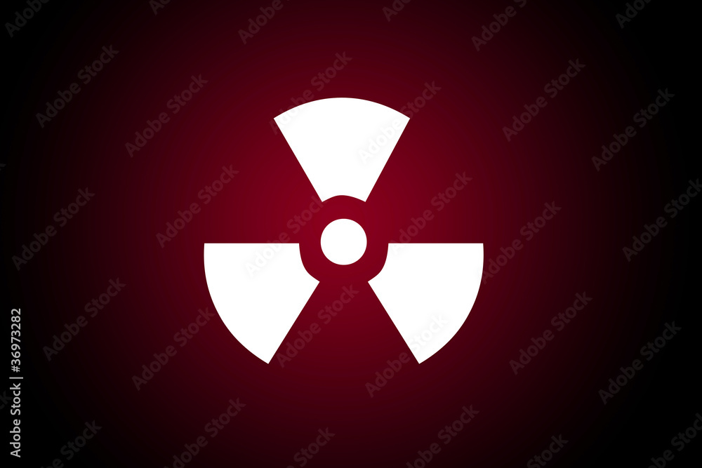 Vector - Radioactive Danger Button. Caution Radiation Vector - Radioactive Danger Button. Caution Radiation