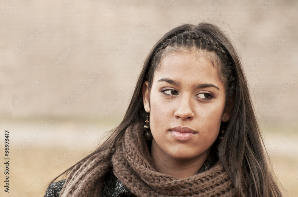 Portrait of beautiful young woman Portrait of beautiful young woman