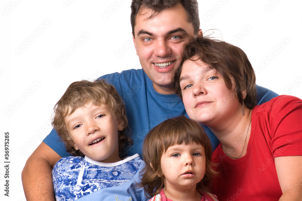 portrait of a young family
