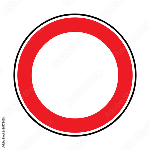 Verkehrsschild - 250 Verbot für Fahrzeuge