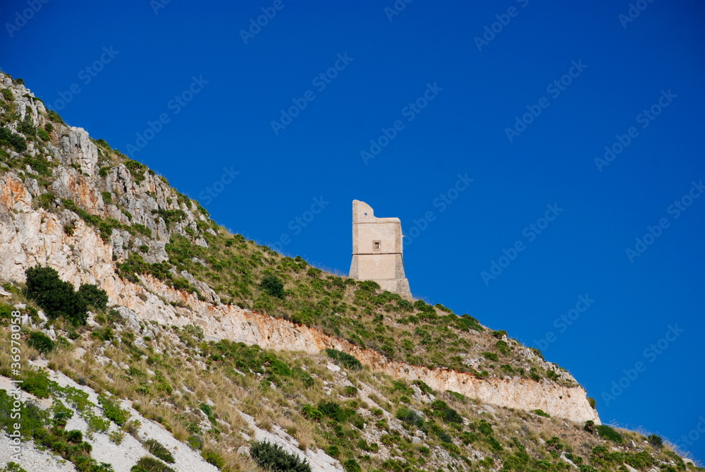 Medieval Coastal Tower, Sicily, Italy