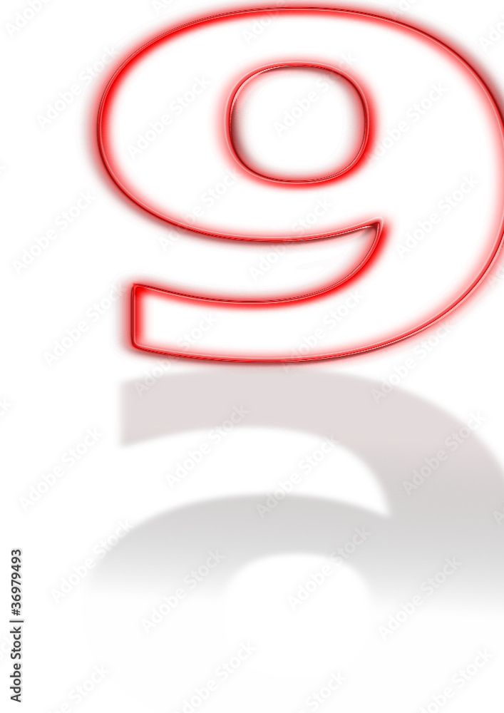 Grafik Zahl Neun Grafik Zahl Neun