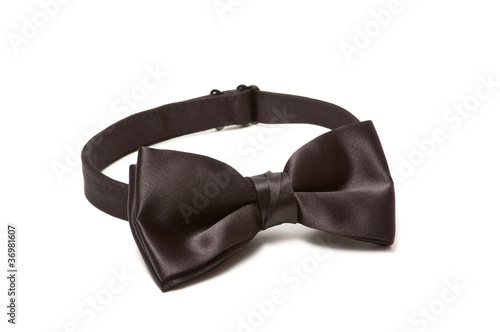 Black bowtie isolated on white