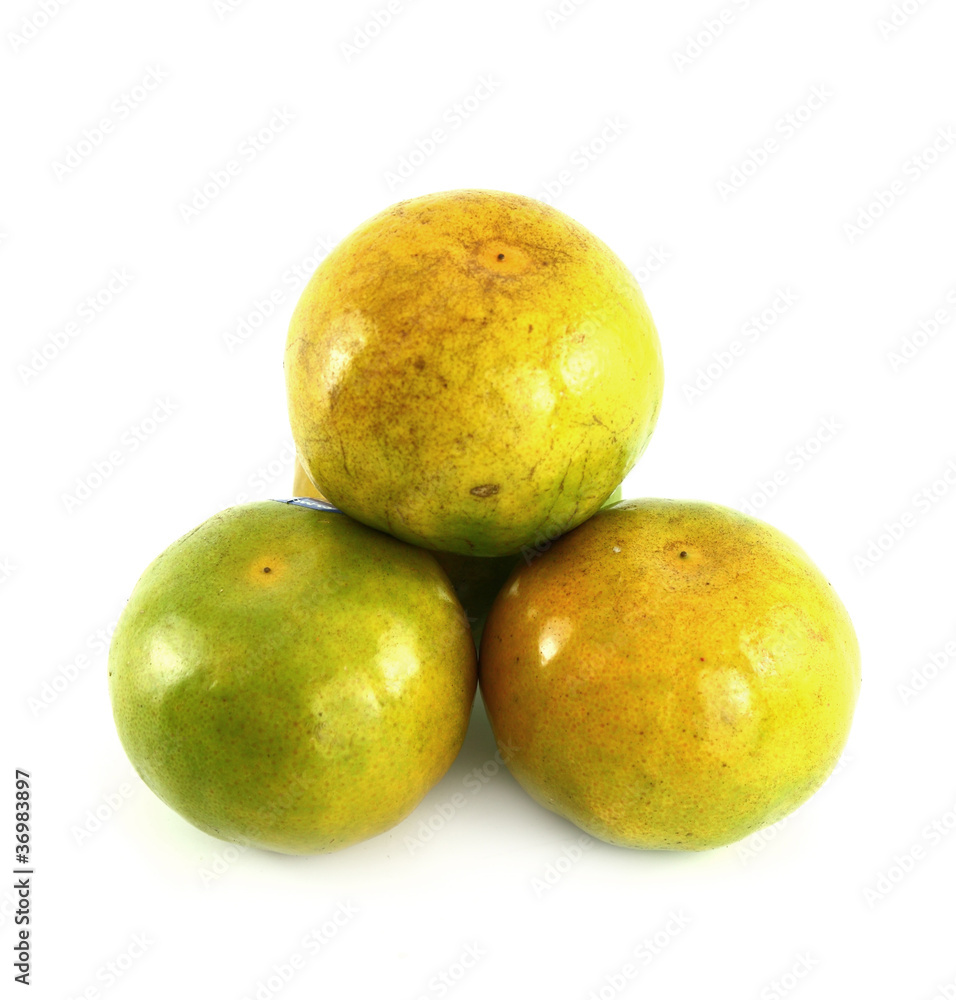 orange isolated on a white background orange isolated on a white background