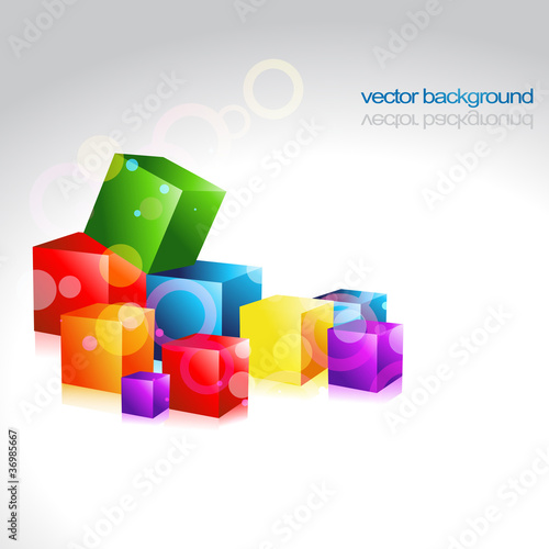 multicolor vector box design artwork © Pinnacleanimates