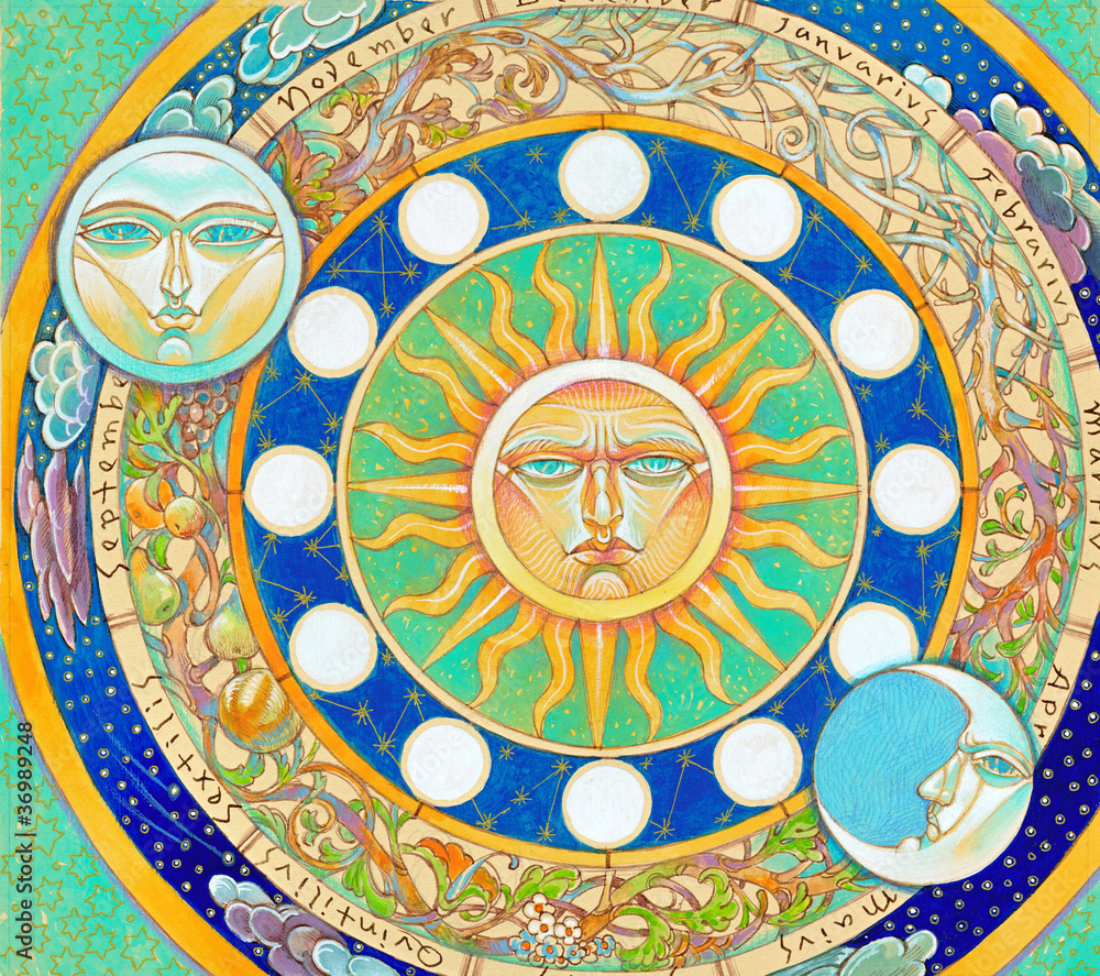 Fototapeta premium Orologio astrologico