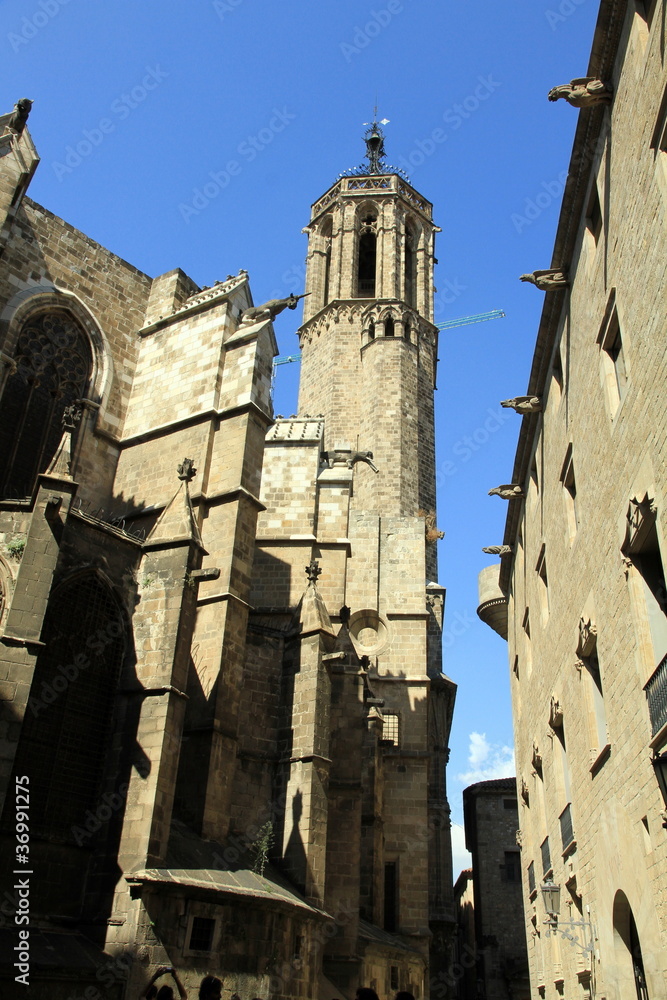 Gothic quarter Barcelona Catalonia Spain Europe