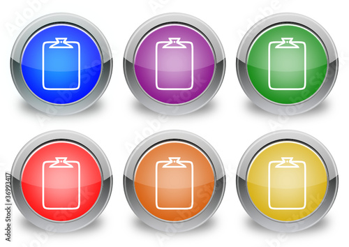 Block notes "6 buttons of different colors"