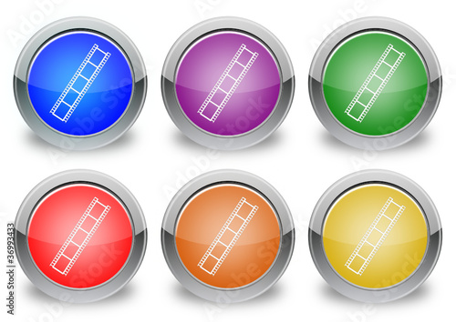 Cinema "6 buttons of different colors"