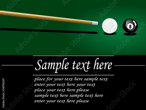 Snooker flayer design